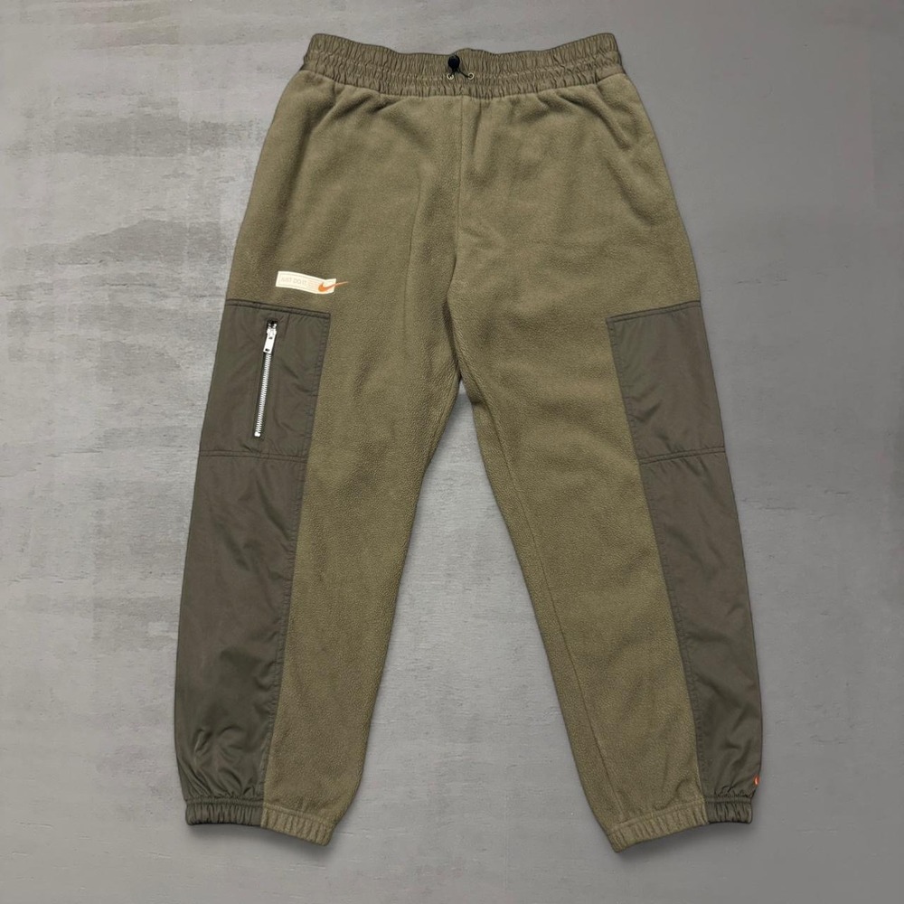 Nike Sportswear Fleece City‎ Utility Cargo Joggers Olive Green Sweatpants Large